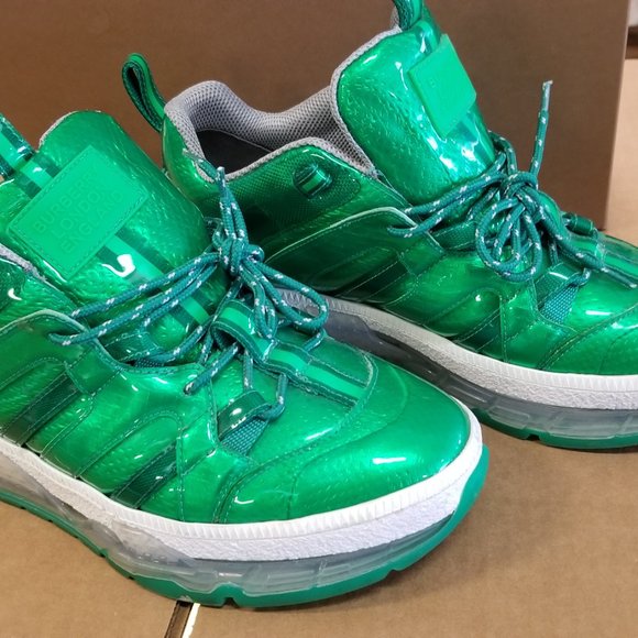 Burberry Low Top Sneakers Shoes Union Green UK 8 EUR 42 US 8.5 - Picture 5 of 12